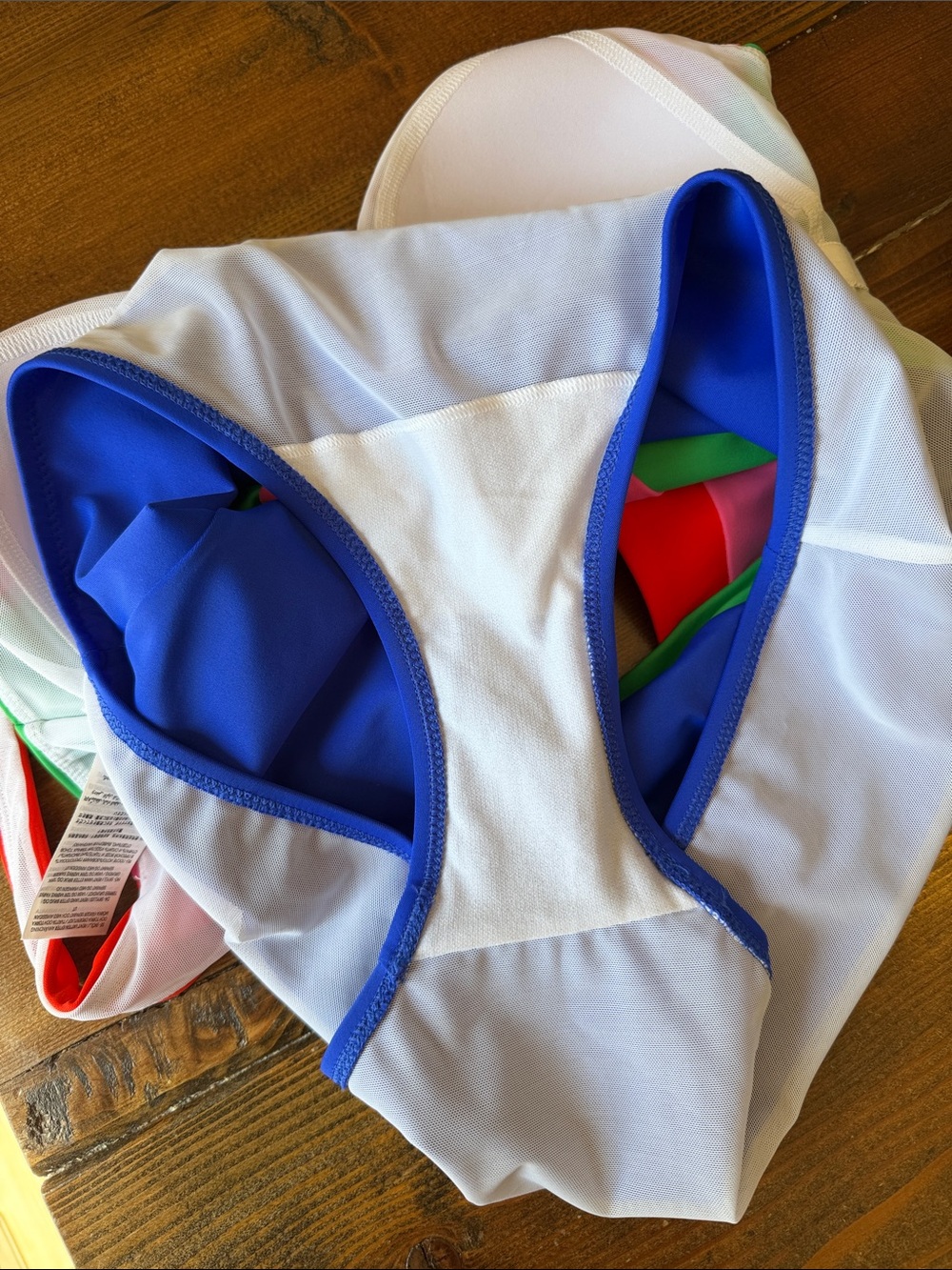 Boden Syros V Neck Swimsuit Multi Colorblock - Picture 11 of 13